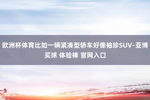 欧洲杯体育比如一辆紧凑型轿车好像袖珍SUV-亚博买球 体验棒 官网入口