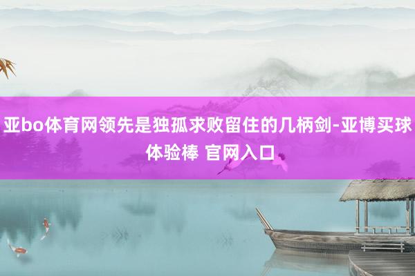 亚bo体育网领先是独孤求败留住的几柄剑-亚博买球 体验棒 官网入口