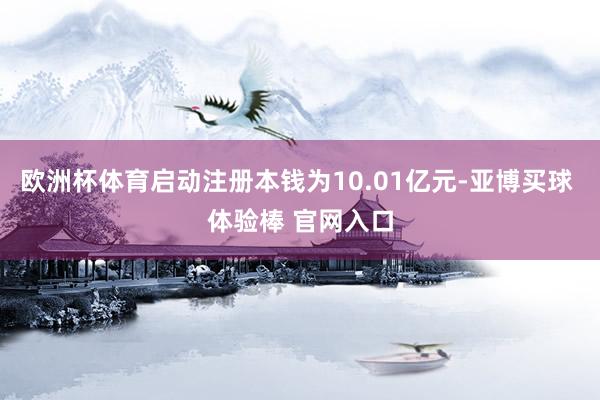 欧洲杯体育启动注册本钱为10.01亿元-亚博买球 体验棒 官网入口