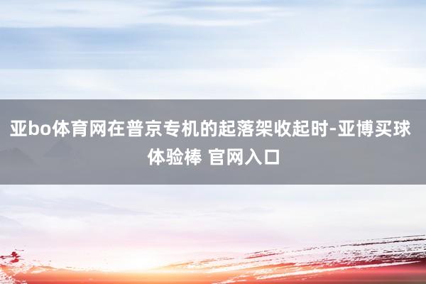 亚bo体育网在普京专机的起落架收起时-亚博买球 体验棒 官网入口