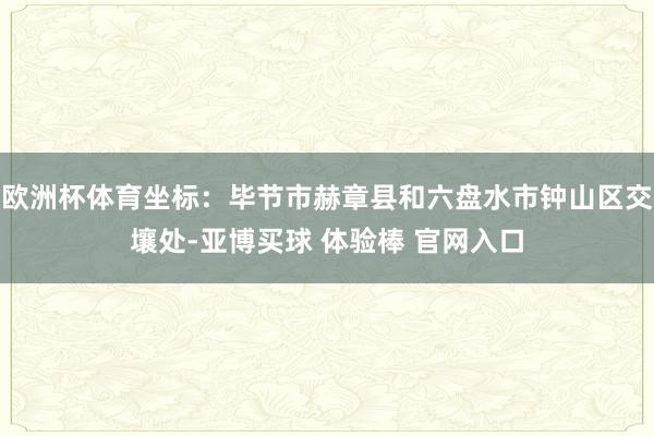 欧洲杯体育坐标:毕节市赫章县和六盘水市钟山区交壤处-亚博买球 体验棒 官网入口